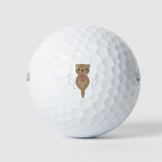 Niedlich Otter Golfball (Vorderseite)