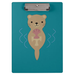 Niedlich Otter Klemmbrett