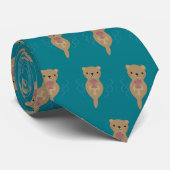 Niedlich Otter Krawatte (Gerollt)