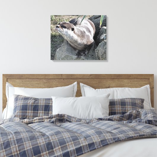 NIEDLICH OTTER LEINWANDDRUCK (Insitu (Schlafzimmer))