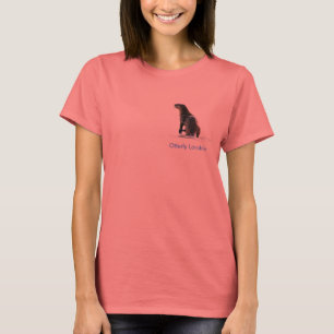 Niedlich OTTER Liebe Ladys Ringer T - Shirt