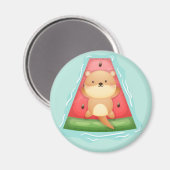 Niedlich Otter Magnet (Vorderseite/Rückseite)