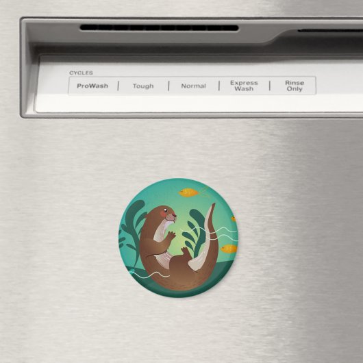 Niedlich Otter Magnet (In Situ (Geschirrspüler))