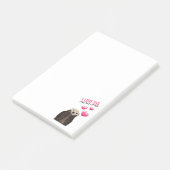 Niedlich Otter mit rosa Herzen Liebe Puppen Post-it Klebezettel (angewinkelt)