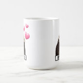 Niedlich Otter mit rosa Liebe Herz Kaffeetasse (Mittel)