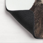 Niedlich Otter mit rosa Liebe Herz Mousepad (Ecke)