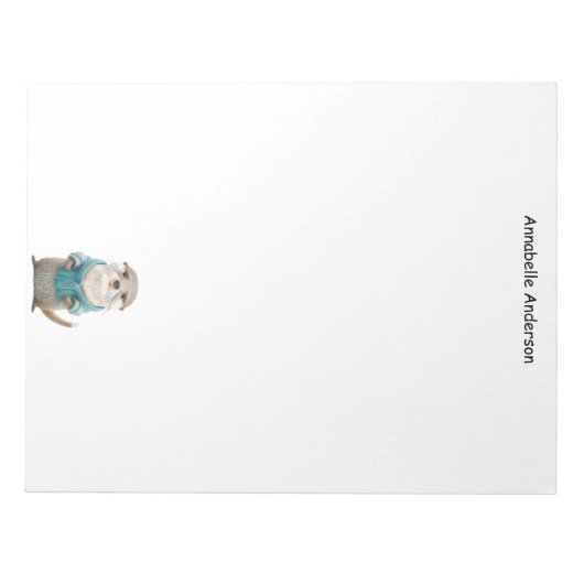Niedlich Otter Notizblock (Vorderseite)