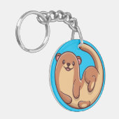 Niedlich Otter Schlüsselanhänger (Vorderseite links)