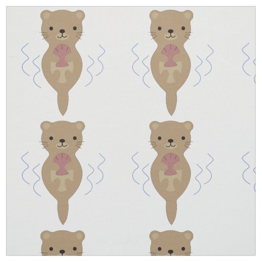 Niedlich Otter Stoff (Muster)