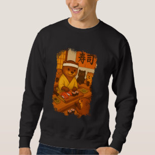 Niedlich Otter Sushi Bar Otter Sushi Koch Japanisc Sweatshirt