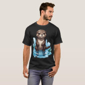 Niedlich Otter T-Shirt (Vorne ganz)