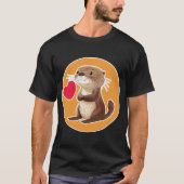 Niedlich Otter T-Shirt (Vorderseite)