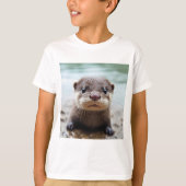 Niedlich Otter T Shirt - Süße Tier Shirts (Vorderseite)