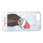 Niedlich Otter Weihnachtsmannmütze Weihnachten tra Case-Mate iPhone Hülle (Rückseite (Horizontal))