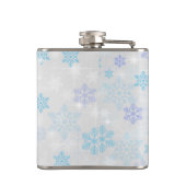 Niedlich Otter Weihnachtsmannmütze Weihnachten tra Flachmann (Rückseite)