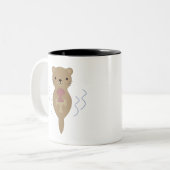 Niedlich Otter Zweifarbige Tasse (Vorderseite Links)