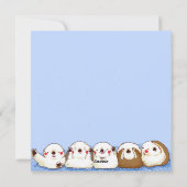 Niedlich Otters Feiertagskarte (Rückseite)