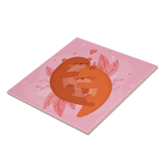 Niedlich Otters Fliese (Seite)