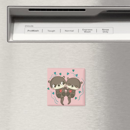 Niedlich Otters Magnet (In Situ (Geschirrspüler))
