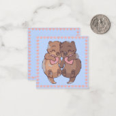 Niedlich Otters Mitteilungskarte (Vorderseite/Rückseite Beispiel)
