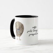 Niedlich Owl Funny Coffee Script Personalisiert Na Tasse (Vorderseite Links)
