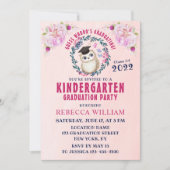 Niedlich Owl Funny Kindergarten Abschluss Einladung (Vorderseite)