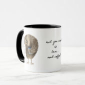 Niedlich Owl Funny Liebe Script Personalisierter N Tasse (Vorderseite Links)