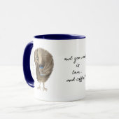 Niedlich Owl Funny Liebe Script Personalisierter N Tasse (Vorderseite Links)