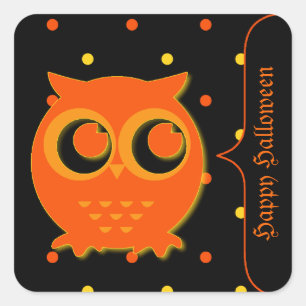 Niedlich Owl Halloween Stickers