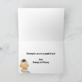 Niedlich Owl Herzlichen Glückwunsch Kindergarten A Karte (Innenseite)