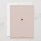 Niedlich Owl & Mama Es ist eine Girl Baby Dusche E Einladung (Rückseite)