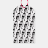 Niedlich Owl Simple BABY SHOWM CUSTOM Danke Kraft Geschenkanhänger (Rückseite)