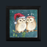 Niedlich Owls Christmas Erinnerungskiste<br><div class="desc">Niedlich Owls Geschenkboxen</div>