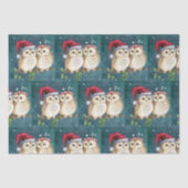 Niedlich Owls Christmas  Seidenpapier (Vorderseite)