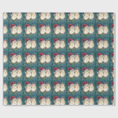 Niedlich Owls Couple Glosses Weihnachten Geschenkpapier (Flach)