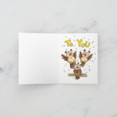 Niedlich Owls Geburtstags-Grußkarte Dankeskarte (Innenseite)