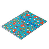 Niedlich Owls SpiralNotebook, rot, blau, grün Notizblock (Linke Seite)