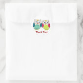 Niedlich Owls Vielen Dank, Stickers (Tasche)