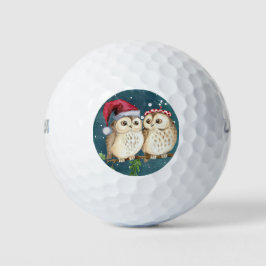 Niedlich Owls Weihnachtsdekoration Weihnachtsmannm Golfball