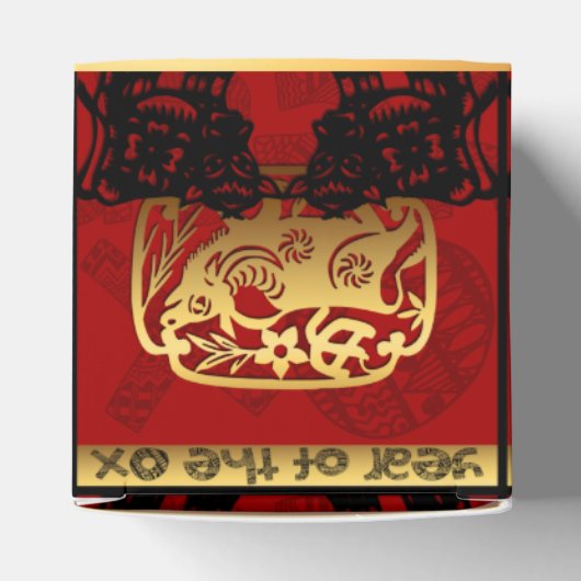 Niedlich OX Chinese Year 2021 Zodiac Birthday Cube Geschenkschachtel (Oben)