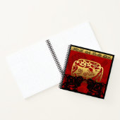 Niedlich Ox Chinese Year Zodiac Birthday SqNB Notizblock (Innenseite)