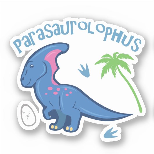 Niedlich Pachycephalosaurus Aufkleber (Vorderseite)