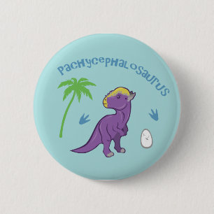 Niedlich Pachycephalosaurus Button
