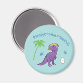 Niedlich Pachycephalosaurus Magnet (Vorderseite/Rückseite)