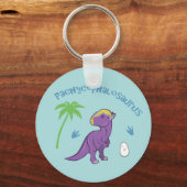 Niedlich Pachycephalosaurus Schlüsselanhänger (Vorderseite)