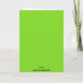 Niedlich Pair Green Budgies Freundschaft Karte (Rückseite)