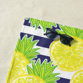 Niedlich Palm Beach Rugby Stripes Lemons Strandtuch (Beispiel)