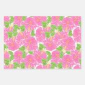 Niedlich Palm Beach Tropical Blume & Turtles Geschenkpapier Set (Vorderseite 3)