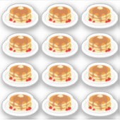 Niedlich Pancakes Stack Breakfast Food Bujo Planne Aufkleber (Vorderseite)