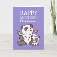 Niedlich Panda Animal Cartoon Happy Mother Day